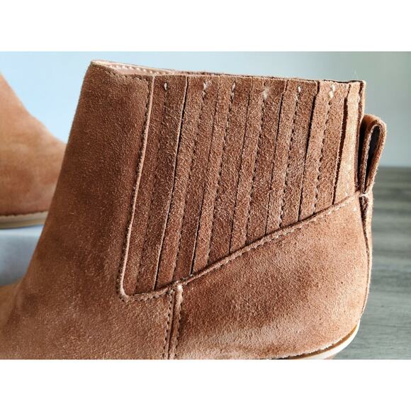 Calvin Klein, Women's Soft Leather Wedge Ankle Boots, Brown Size: 5.5M, New - Picture 6 of 8